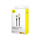 Kabllo USB Baseus Aramid Fiber, USB A në Lightning, 1 m, e bardhë