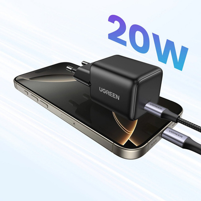 Karikues muri Ugreen X512, USB-C, GaN, 20W PD3.0 QC4, i zi