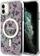 Kapak telefoni Guess GUHMN61HCFWSP për iPhone 11 / XR, Flower MagSafe, rozë