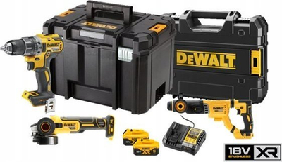 Stërvitje pa kabllo DeWALT XR 18V, Li-Ion 5Ah, brushless, me prizë euro