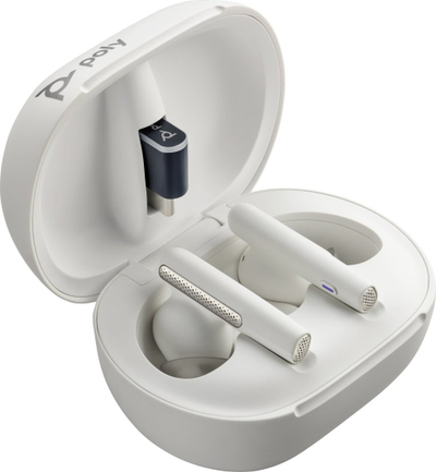 Kufje wireless Poly Voyager Free 60, Microsoft Teams, true wireless, të bardha