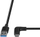 Kabllo USB LINDY 1.5m, USB 3.2 Type A në Type C, kënd 90°