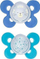Thithkë Chicco Physio Comfort, silikon, 12m+, e kaltër