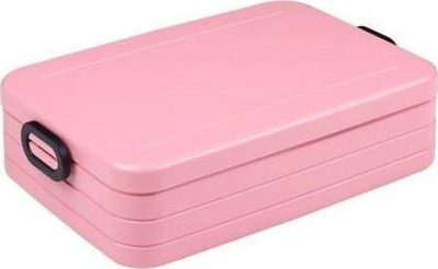 Kuti dreke Mepal Bento Large, me ndarje, plastik pa BPA, rozë nordike