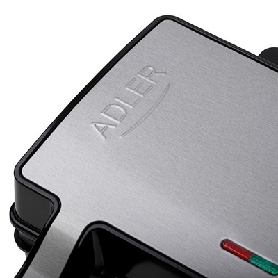 Tostier sanduiçesh Adler AD 3073, sipërfaqe pjekëse, argjendtë e zezë