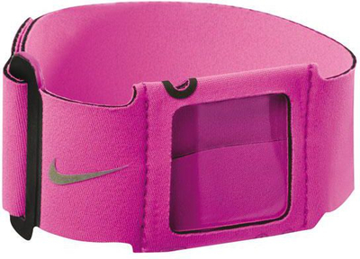 Shirit sportiv për krah Nike Force, argjend/rozë