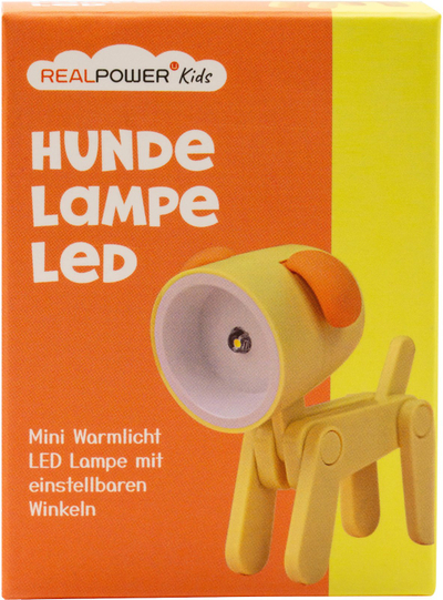 Elektrik dore RealPower Animal, LED, si qen, i verdhë