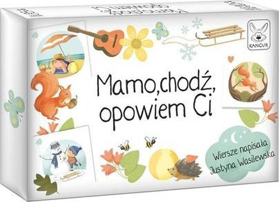 Lojë edukative Mom Come I Will Tell You Kangaroo, me kartela ilustruese, për fëmijë