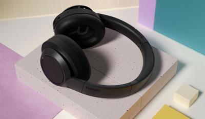 Слушалки Philips TAH6509 6000 Series, безжични Bluetooth, со поништување на шум, црни