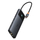 HUB USB C Baseus 10 në 1, Dual HDMI 8K 4K, RJ45 PD 100W, gri e errët