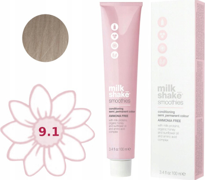 Ngjyrë flokësh Milk Shake Smoothies 9.19A, gjysmë permanente, 100 ml