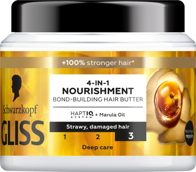 Maskë flokësh Schwarzkopf Gliss Oil Nutritive, për flokë të dëmtum, 400 ml