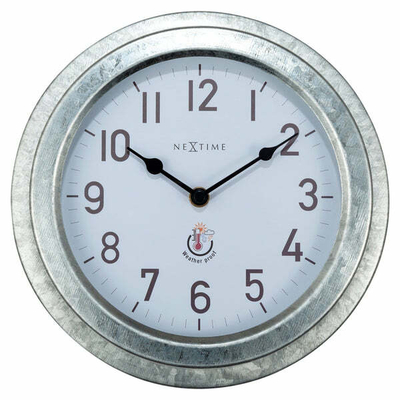 Orë muri Nextime Poppy 4301GA, e bardhë