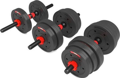 Pesha dore HMS (SGP20), 2x10 kg, të zeza/kuqe