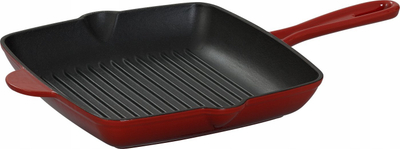 Tigan grill MG Home Infinito, 26 cm, gize, i kuq me zi