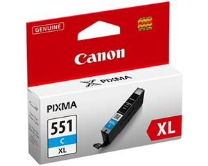 Ngjyrë për printer Canon CLI-551, 11ml, e kaltër, XL