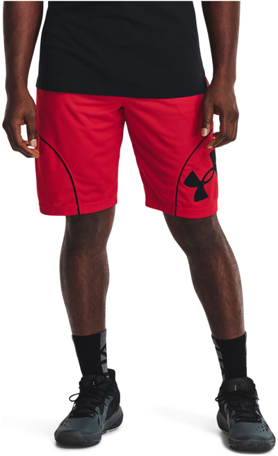 Pantallona të shkurtra basketbolli Under Armour Perimeter, për meshkuj, të kuqe me të zeza