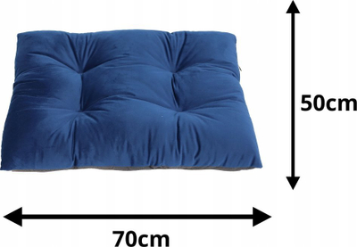 Jastëk kadifeje për qen Soft Velvet, 50x70cm, blu navy