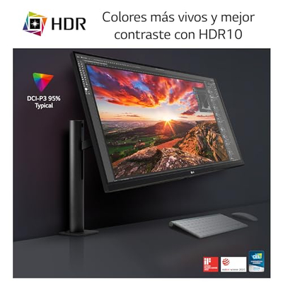Monitor LG UltraFine Ergo 32UN880P B, 32", 4K HDR, i zi