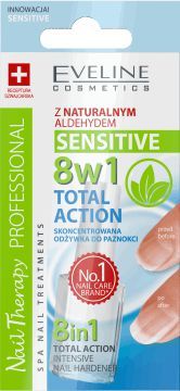 Kondicioner për thonjë Eveline 8in1 Total Action Sensitive, 12 ml