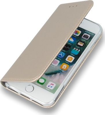 Futrollë magnetike Komrk për iPhone 11 Pro Max, tip libër, me stand, ngjyrë gold
