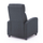 Fotel relax DROSEN HM3299.01, mekanizëm recliner, pëlhurë, gri