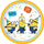 Pjata letre GoDan Minions, 23 cm, set 8 copë, shumëngjyrëshe