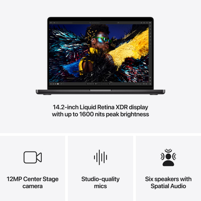 Apple MacBook Pro 14", M4 Max 14‑core, 36GB, 1TB SSD, 32‑core GPU, Space Black