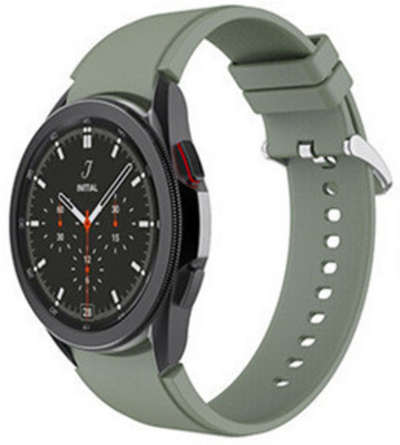Силиконски ремен 4wrist за Samsung Watch4, зелен