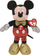 Lodër pelushi TY Beanie Babies Mickey Mouse, 20cm, me zë, shumëngjyrëshe