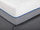 Dyshek memory foam King Size, 160x200cm, fortësi e mesme, i bardhë me gri