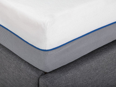 Dyshek memory foam King Size, 160x200cm, fortësi e mesme, i bardhë me gri