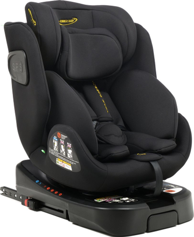 Sedilje makine SUMMER BABY Como I-Size, rrotulluese 360°, me këmbë stabilizuese, e zezë