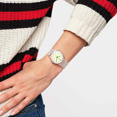 Orë për femra SWATCH, e bardhë
