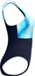 Костим за капење Speedo Shaping Contour Eclipse, едноделен, темно сино зелено