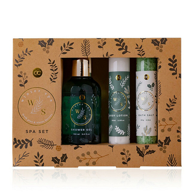 Set Accentra Winter Spa, xhel dushi 150 ml + losion trupi 60 ml + kripë dushi 80 g