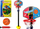 Set basketbolli BALL për kalamoj, lartësi 115 cm, bazë me ujë, shumëngjyrësh