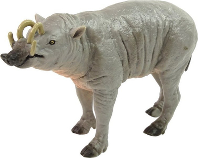 Figurinë koleksionuese LeanToys Sulawesi Babirusa, Animals of the World, plastike, shumëngjyrëshe
