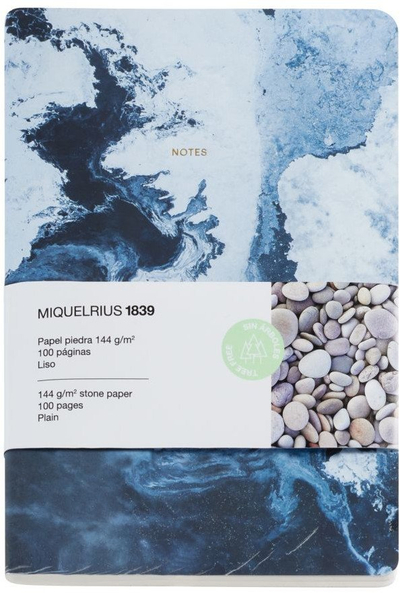 Fletore Miquelrius Flexible A5, 50 fletë, letër guri 144 g/m², Sea Co