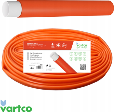 Zorrë shkarkimi për pompa zhytëse Cellfast, 10 m, diametër 50 mm 2", portokalli
