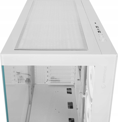 Kasa PC Rampage Hydra V1, me ARGB Fan Hub, USB C, e bardhë