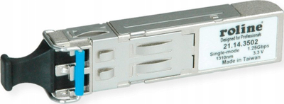 Modul SFP Roline 21.14.3502 LX LC, 1Gbps, singlemode 20km, ngjyrë argjendi
