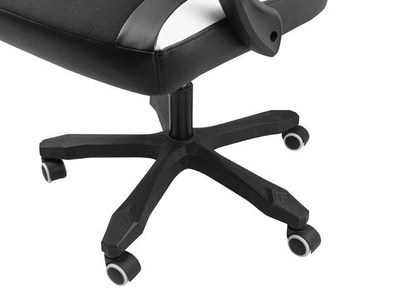 Karrige lojërash Fury Avenger M+, 150kg, e zezë/e bardhë