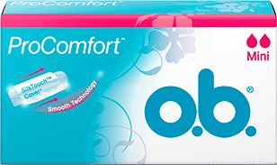 Хигиенски тампони O.B ProComfort Mini, без апликатор, 16 парчиња
