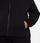 Bluzë me kapuç Nike Sportswear Club Fleece për goca, zinxhir i plotë, junior, e zezë