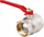 Valvul sferike Perfexim Ball Valve Union DN65, bronz, me levë, ngjyrë e artë