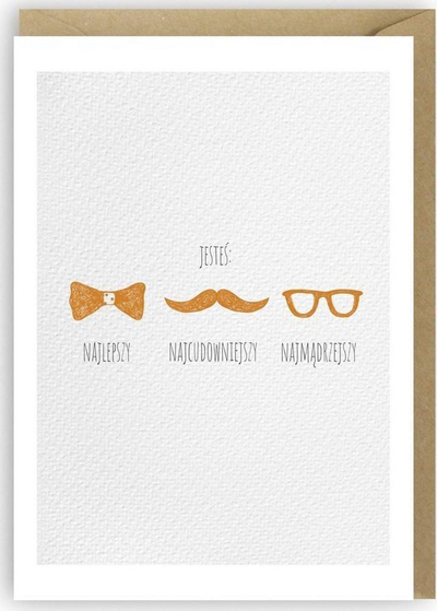 Kartolinë Cardie K057 You Are the Best the Wisest, format A6, me zarf