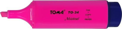 Сет фосфоресцентни маркери Тома Мистрал, 10 парчиња, розови