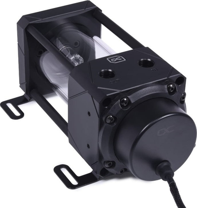 Rezervuar uji me pompë Alphacool Eisbecher Aurora D5 150mm, VPP Apex D5, ARGB, xham acetal