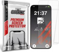 Xham mbrojtës hibrid Grizz HybridGlass 9H për Apple iPhone 16 Plus, transparent